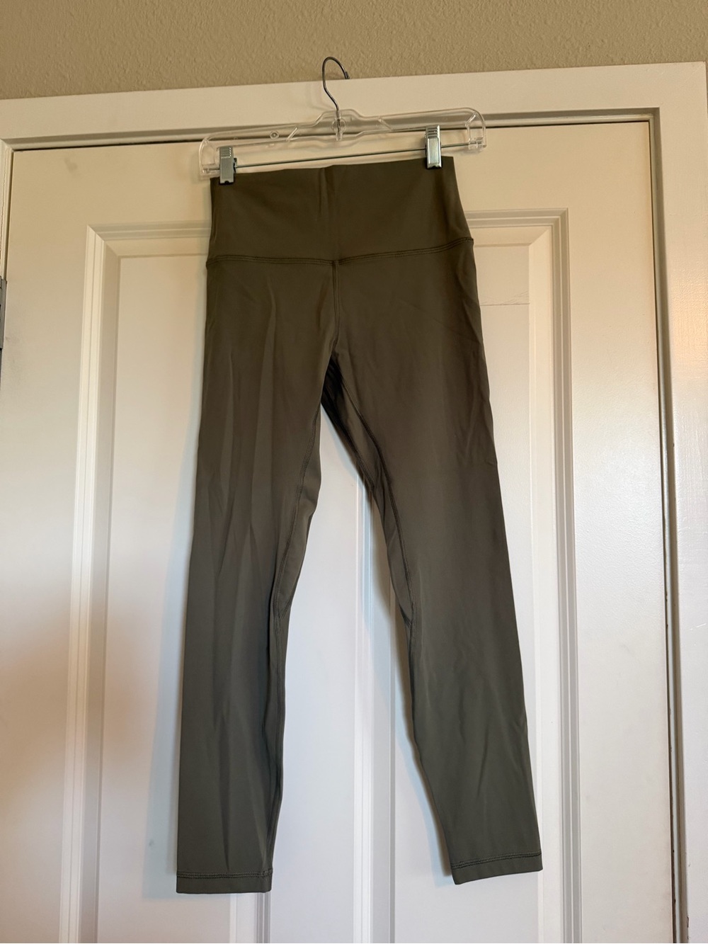 High-Waist Olive Green Leggings